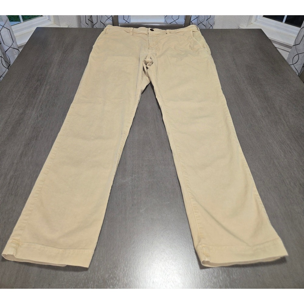 American Eagle Next Level Flex Khaki Chinos Tan Straight Leg Pants 34x28 Mens